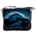 Tsunami Waves Ocean Sea Water Rough Seas 6 Messenger Bag Front