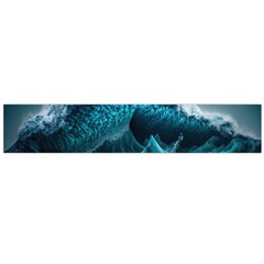 Tsunami Waves Ocean Sea Water Rough Seas 6 Large Premium Plush Fleece Scarf 