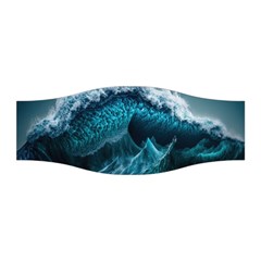 Tsunami Waves Ocean Sea Water Rough Seas 6 Stretchable Headband by Ravend