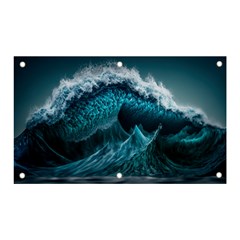 Tsunami Waves Ocean Sea Water Rough Seas 6 Banner and Sign 5  x 3 