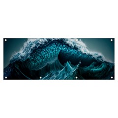 Tsunami Waves Ocean Sea Water Rough Seas 6 Banner and Sign 8  x 3 