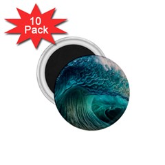 Tsunami Waves Ocean Sea Water Rough Seas 2 1.75  Magnets (10 pack) 