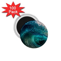 Tsunami Waves Ocean Sea Water Rough Seas 2 1 75  Magnets (100 Pack)  by Ravend