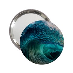 Tsunami Waves Ocean Sea Water Rough Seas 2 2.25  Handbag Mirrors