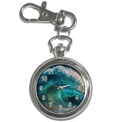 Tsunami Waves Ocean Sea Water Rough Seas 2 Key Chain Watches