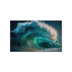 Tsunami Waves Ocean Sea Water Rough Seas 2 Sticker (Rectangular)