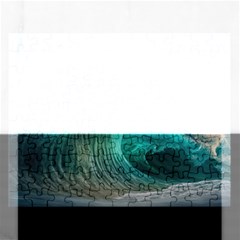 Tsunami Waves Ocean Sea Water Rough Seas 2 Rectangular Jigsaw Puzzl