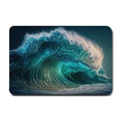 Tsunami Waves Ocean Sea Water Rough Seas 2 Small Doormat