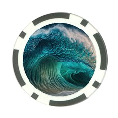 Tsunami Waves Ocean Sea Water Rough Seas 2 Poker Chip Card Guard (10 pack)