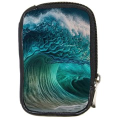 Tsunami Waves Ocean Sea Water Rough Seas 2 Compact Camera Leather Case by Ravend