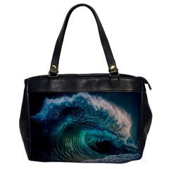 Tsunami Waves Ocean Sea Water Rough Seas 2 Oversize Office Handbag