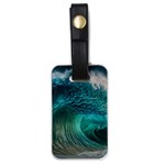 Tsunami Waves Ocean Sea Water Rough Seas 2 Luggage Tag (one side) Front