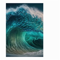 Tsunami Waves Ocean Sea Water Rough Seas 2 Small Garden Flag (two Sides) by Ravend