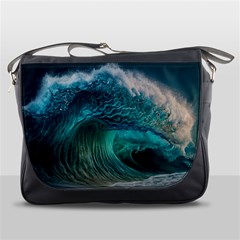 Tsunami Waves Ocean Sea Water Rough Seas 2 Messenger Bag