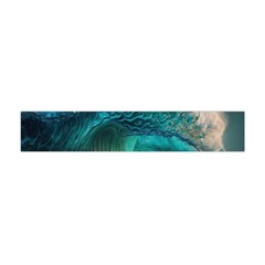 Tsunami Waves Ocean Sea Water Rough Seas 2 Premium Plush Fleece Scarf (mini) by Ravend