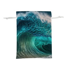 Tsunami Waves Ocean Sea Water Rough Seas 2 Lightweight Drawstring Pouch (S)