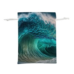 Tsunami Waves Ocean Sea Water Rough Seas 2 Lightweight Drawstring Pouch (L)