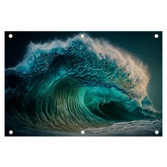 Tsunami Waves Ocean Sea Water Rough Seas 2 Banner and Sign 6  x 4 