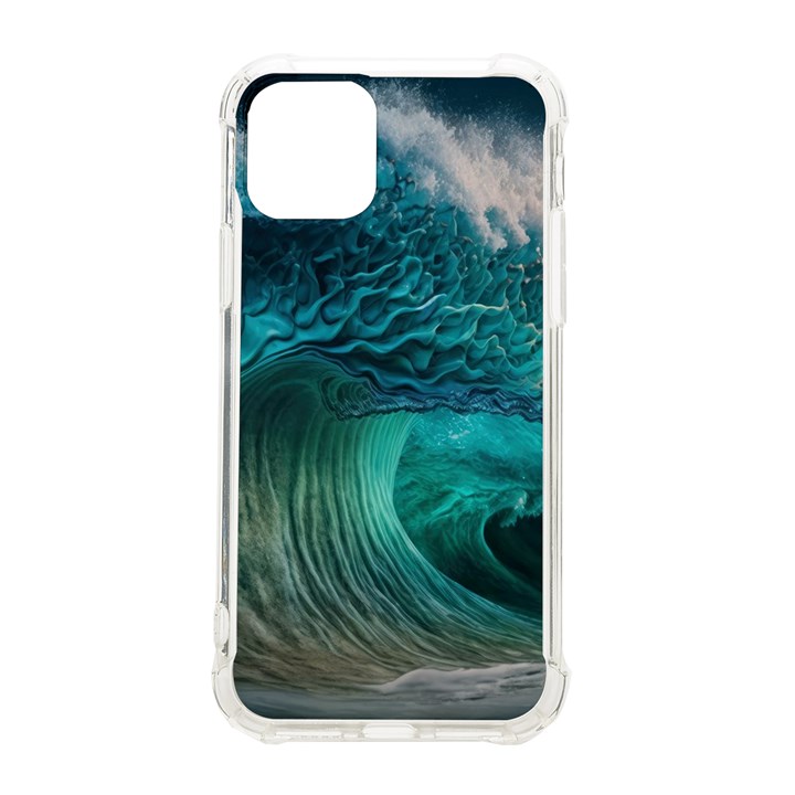 Tsunami Waves Ocean Sea Water Rough Seas 2 iPhone 11 Pro 5.8 Inch TPU UV Print Case