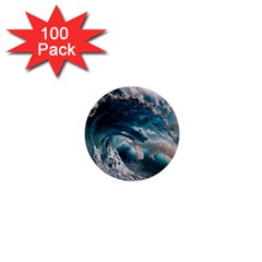 Tsunami Waves Ocean Sea Water Rough Seas 5 1  Mini Buttons (100 Pack)  by Ravend