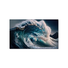 Tsunami Waves Ocean Sea Water Rough Seas 5 Sticker (rectangular) by Ravend