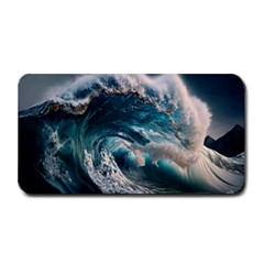 Tsunami Waves Ocean Sea Water Rough Seas 5 Medium Bar Mat by Ravend