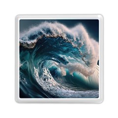 Tsunami Waves Ocean Sea Water Rough Seas 5 Memory Card Reader (square) by Ravend