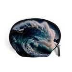 Tsunami Waves Ocean Sea Water Rough Seas 5 Accessory Pouch (Small) Front