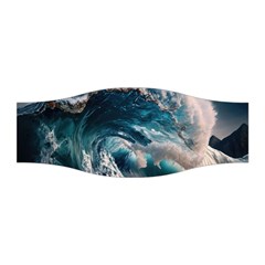 Tsunami Waves Ocean Sea Water Rough Seas 5 Stretchable Headband by Ravend