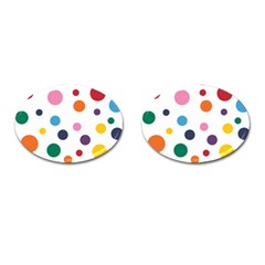 Polka Dot Cufflinks (oval)