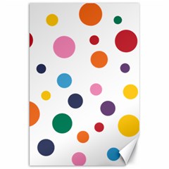 Polka Dot Canvas 20  X 30 