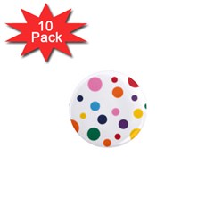 Polka Dot 1  Mini Magnet (10 Pack)  by 8989