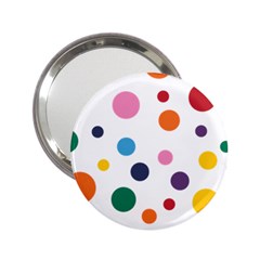 Polka Dot 2 25  Handbag Mirrors