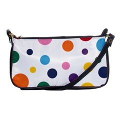 Polka Dot Shoulder Clutch Bag