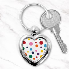 Polka Dot Key Chain (heart)