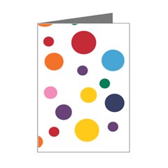 Polka Dot Mini Greeting Card by 8989