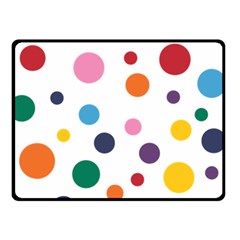 Polka Dot Fleece Blanket (small)