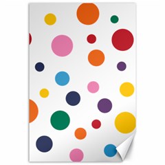 Polka Dot Canvas 24  X 36 