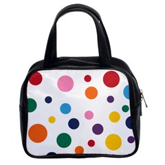 Polka Dot Classic Handbag (two Sides)