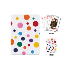 Polka Dot Playing Cards Single Design (mini)