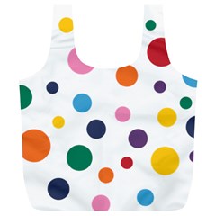 Polka Dot Full Print Recycle Bag (xl) by 8989