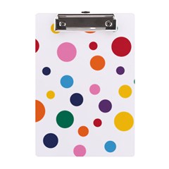 Polka Dot A5 Acrylic Clipboard