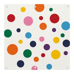 Polka Dot Banner And Sign 3  X 3  by 8989