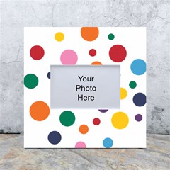 Polka Dot White Box Photo Frame 4  X 6 