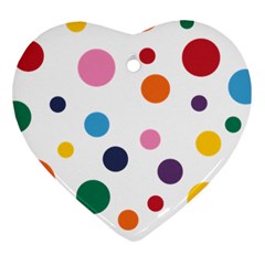 Polka Dot Ornament (heart)