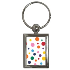 Polka Dot Key Chain (rectangle)