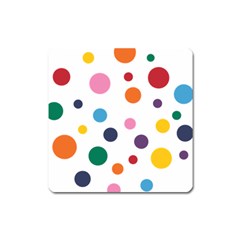 Polka Dot Square Magnet