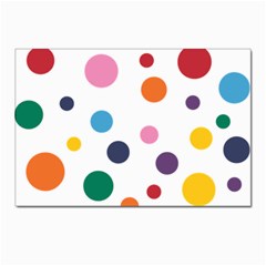 Polka Dot Postcards 5  X 7  (pkg Of 10)