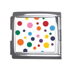 Polka Dot Mega Link Italian Charm (18mm)