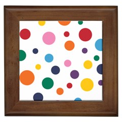 Polka Dot Framed Tile